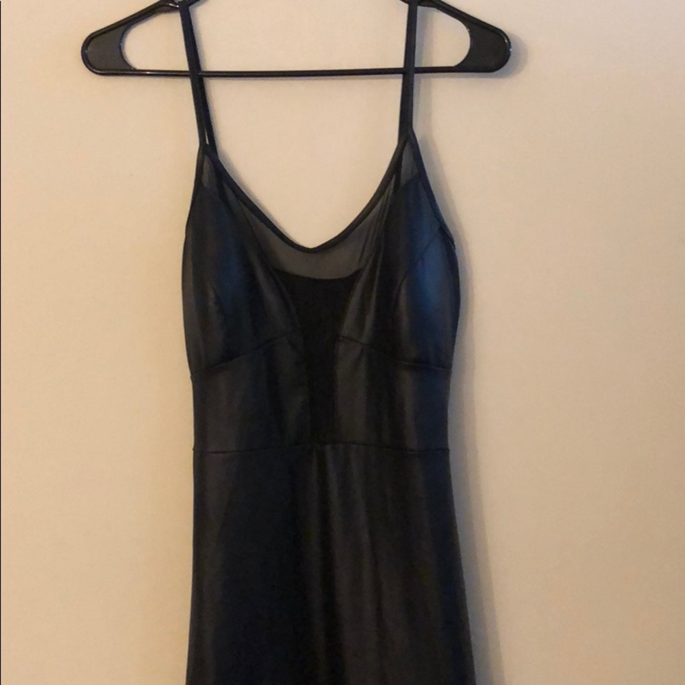 Black Club Dress with Mesh inserts Size Medium